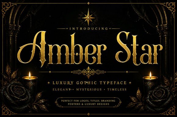 Amber Star: A Serif Font Blending Vintage Charm with Modern Elegance