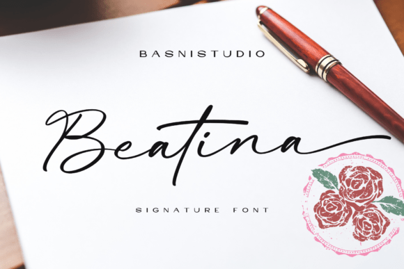 Beatina: The Signature Font for a Handcrafted Brand Identity