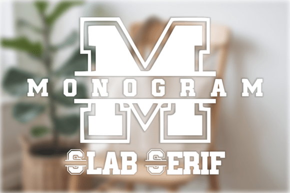 Monogram Slab Serif: Bold, Collegiate Style for Custom Branding
