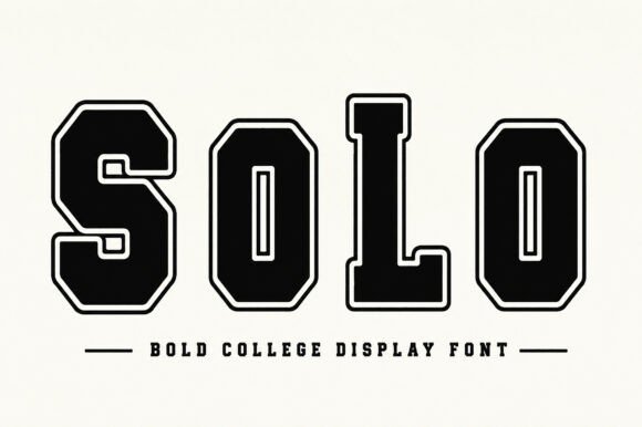 Solo: The Varsity Display Font for Bold Branding