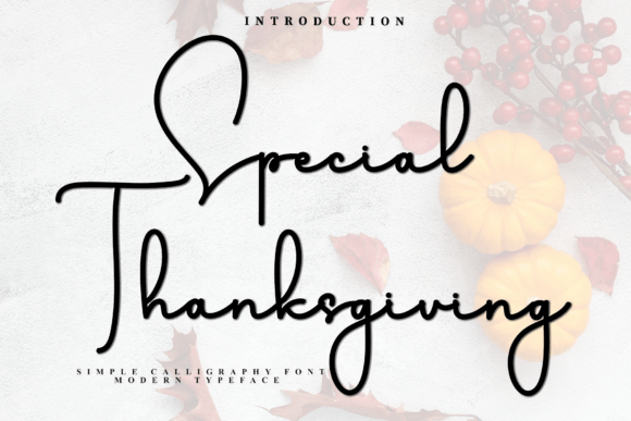 Special Thanksgiving: A Font with a Gentle Touch