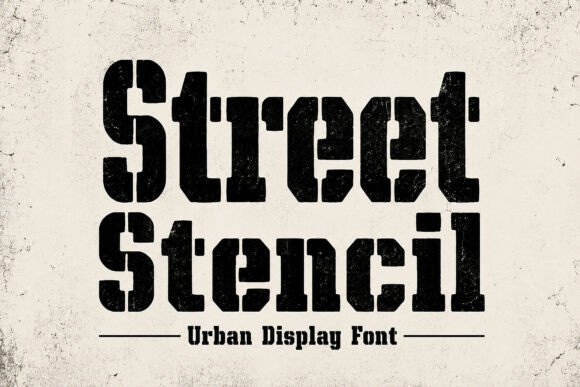 Street Stencil: Raw Urban Grit for Bold Design