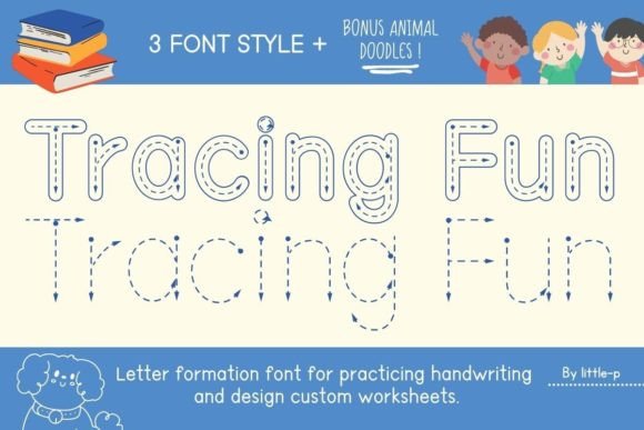 Tracing Fun: A Font for Early Learners