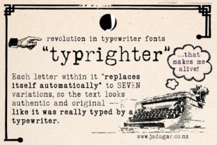 Typrighter: The Typewriter Font That Never Repeats Itself