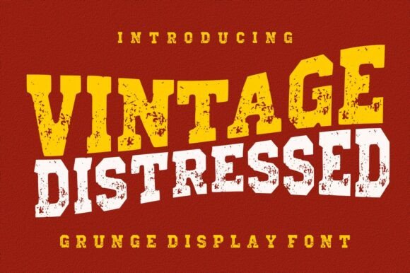 Unearthing Character: The Power of Vintage Distressed Typography