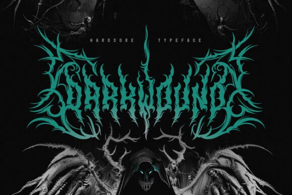 Unleash Brutal Authenticity with the Darkwound Typeface